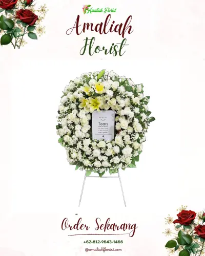Krans Bunga Duka Cita di Kedungkeris